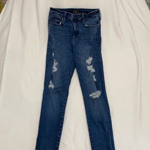 Abercrombie’s Simone High Rise Super Skinny Ripped Jeans